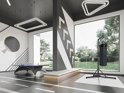 Modern Gym 3d model