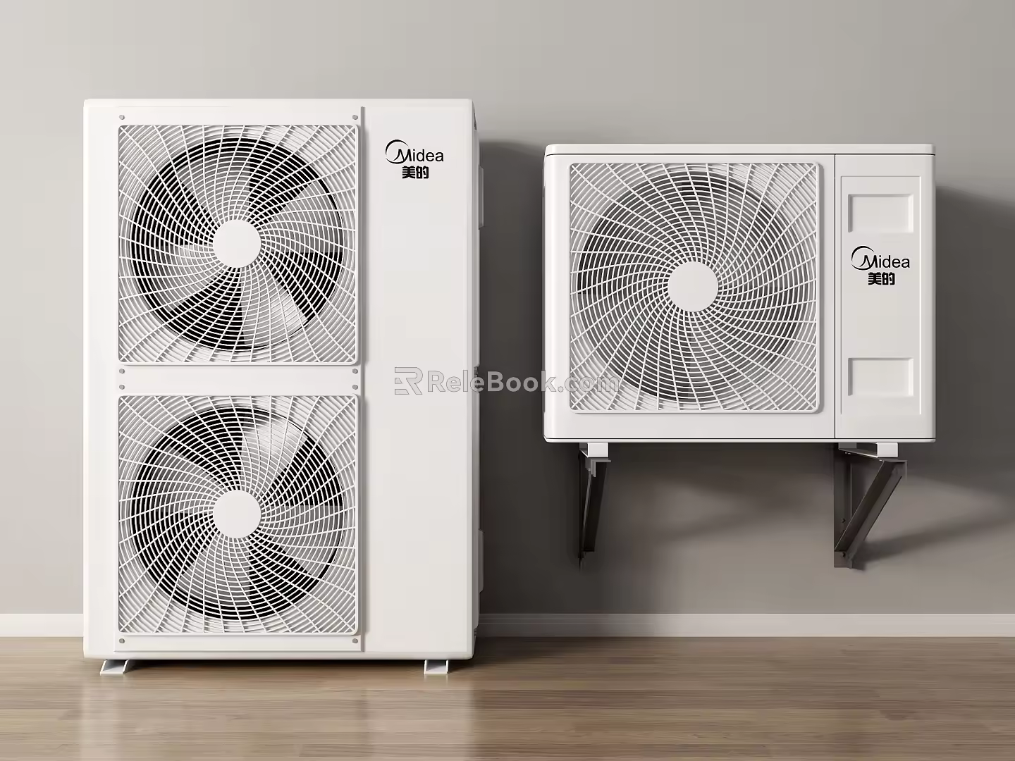 Modern air conditioner external unit 3d model