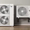 Modern air conditioner external unit 3d model