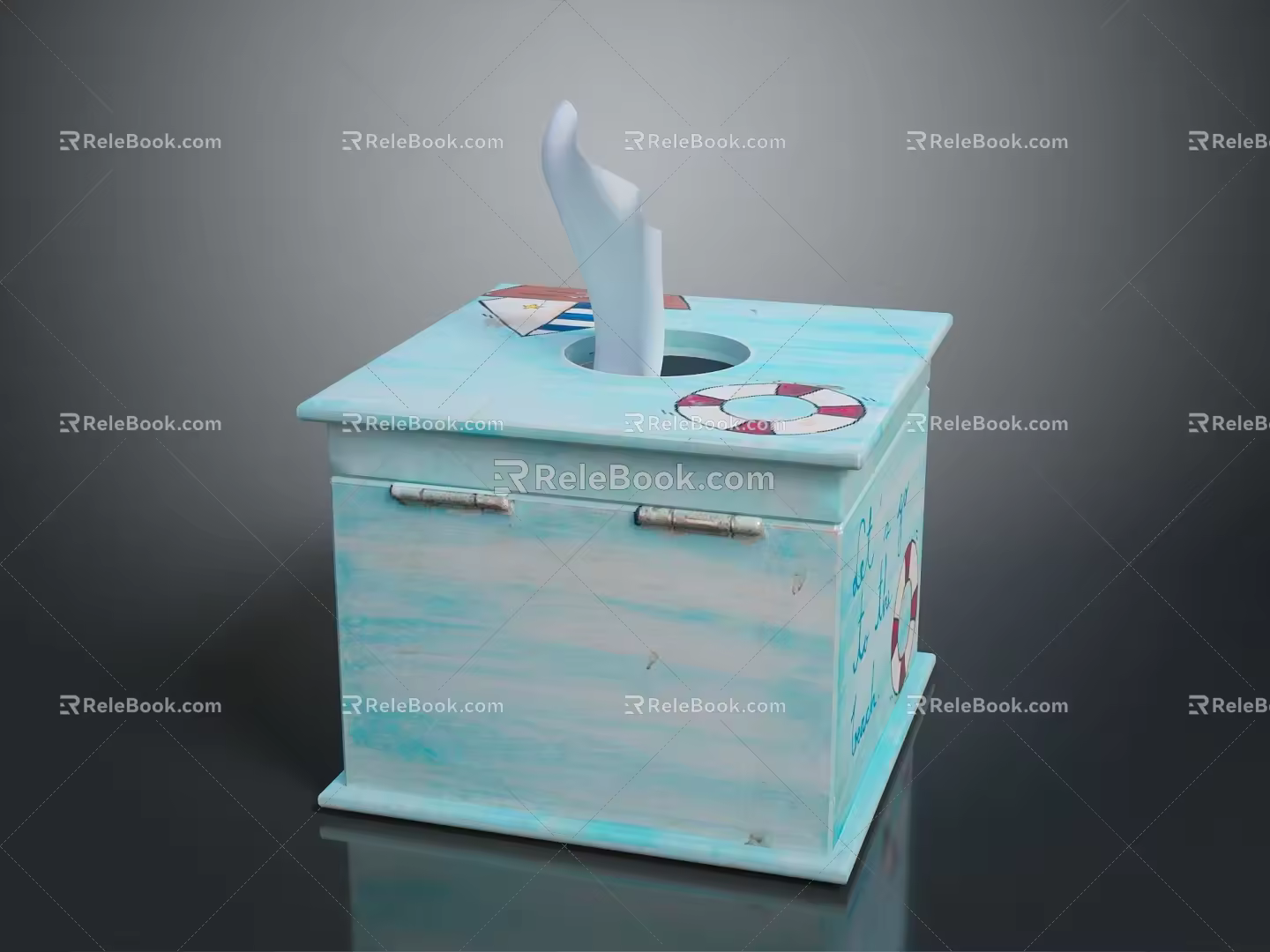 Box Paper Box Luggage Container PBR 3d model