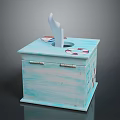Box Paper Box Luggage Container PBR 3d model