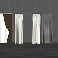 Elegant Curtains in Black White Gray Colors with Multiple Styles for Home Decor