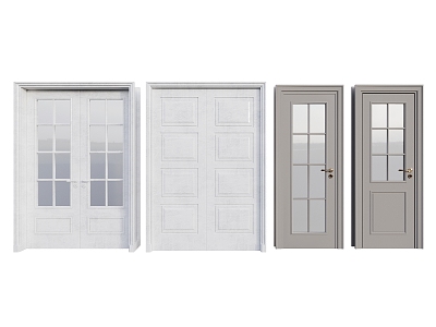 Middle style swing door combination double door swing door model