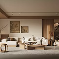 Song style living room 3d model