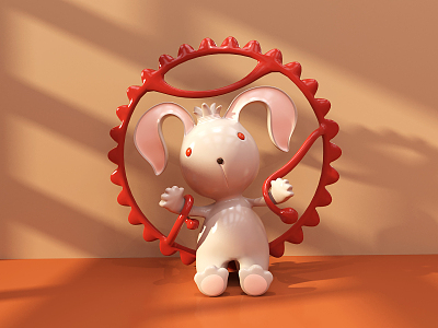 Modern toy animal device 3d model