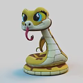 New Year Cute Little Snake Baby Cartoon Snake Expression Bag Snake Furry Snake Gentle Snake Lively Snake Smart Snake Fun Snake Toy Snake Jewelry Moving 3d model