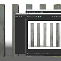 INDUSTRIAL LOFT COLUMN CONCRETE COLUMN 3d model
