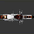 Custom Motorcycle With Flame Painted Body White Leather Seat And Chrome Engine Parts