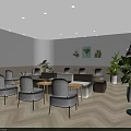 Modern Dessert Shop Bright Interior With Open Layout Glass Display Cases And Fresh Desserts