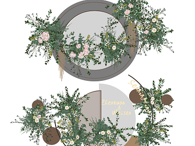 Modern Floriculture Wall model