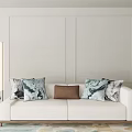 New Chinese-style double sofa side table 3d model