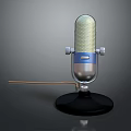 Microphone Amplifier Capacitor Microphone High-end Microphone Wheat Desktop Microphone Broadcasting Microphone 3d model