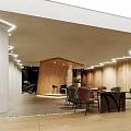 Yunnan Construction Engineering Decorative Panels Showroom With Modern Exterior And Glass Doors