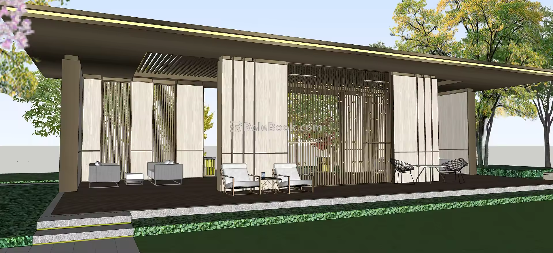 Modern Pavilion 3d model