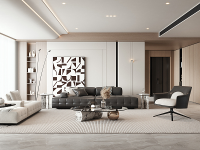 modern living room model