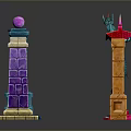 Columns Stone Columns Stone Columns Old Columns Roman Columns Roman Columns Classical Columns Greek Columns 3d model