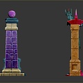 Columns Stone Columns Stone Columns Old Columns Roman Columns Roman Columns Classical Columns Greek Columns 3d model