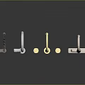 Modern Kitchen Furniture With Various Style Faucets In Gold Silver And Chrome