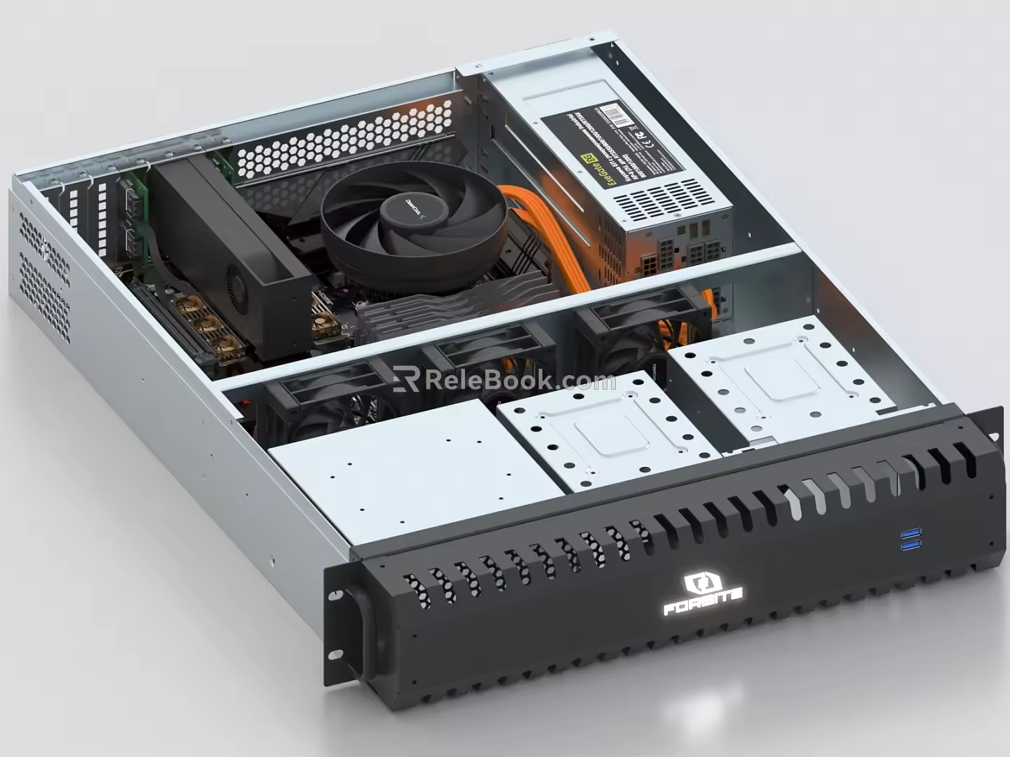 Network Server Workstation Computer Host Chassis Cabinet 3d model