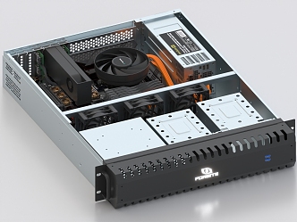 Network Server Workstation Computer Host Chassis Cabinet 3d model