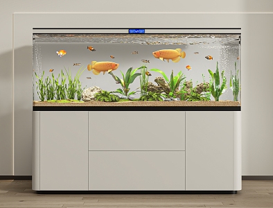 modern aquarium 3d model