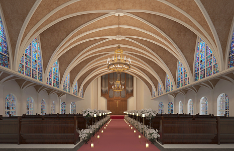 european church 3d model