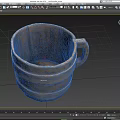 Artisan Handcrafted Wooden Cup With Intricate Carved Patterns And Vintage Design