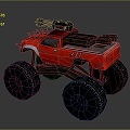 Self-made armed car modified car modified car chariot chariot doomsday car self-made car self-made car modified car 3d model