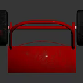 Sturdy Red Metal Hand Truck With Wheels And Platform Base For Moving Items