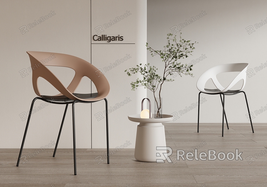 Calligaris Dining Chair Single Chair Leisure Chair model