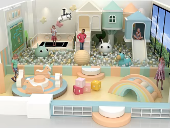 Modern Naughty Castle Children's Paradise 3d model