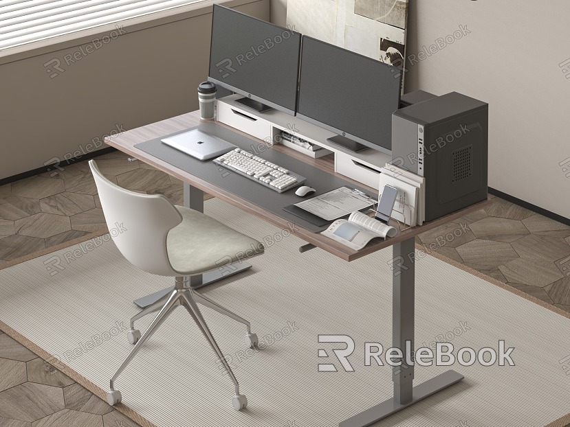 Modern desk chair desk chair combination model