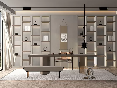 New Chinese Tea Room 3d model