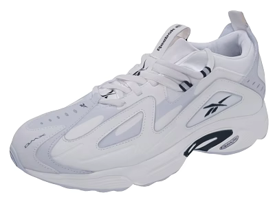 Reebok White And Light Gray Casual Sneakers With Chunky Sole And Brand Logo Design 3d model
