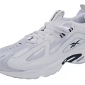 Reebok White And Light Gray Casual Sneakers With Chunky Sole And Brand Logo Design