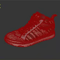 High Top Sneakers With Zebra Stripe Design White Laces And Red Accents White Sole