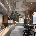 Modern Cafe Niche High-end Cafe 3d model