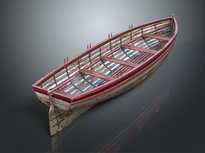 Modern boat small fishing boat cartoon fishing boat model