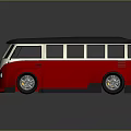 modern bus metro bus mini bus 3d model