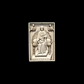Intricate Carved Stone Wall Hanging With Religious Figures Design