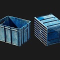 Plastic tank storage basket 3d model