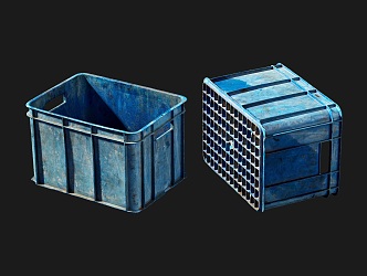 Plastic tank storage basket 3d model