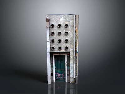Iron Gate Iron Door Entry Door Large Iron Door Safety Door Metal Seal Door Explosion-proof Door 3d model