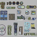 Creative Detailed Furniture Design Components Featuring Drawer Fronts Cabinet Panels And Patterns
