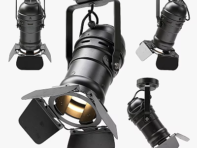 Modern stage lights spotlights 3d model