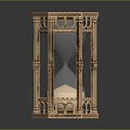Rotating Hourglass Rotating Retro Hourglass Hourglass Game Item 3d model