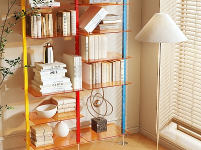 Bookshelf 3d model