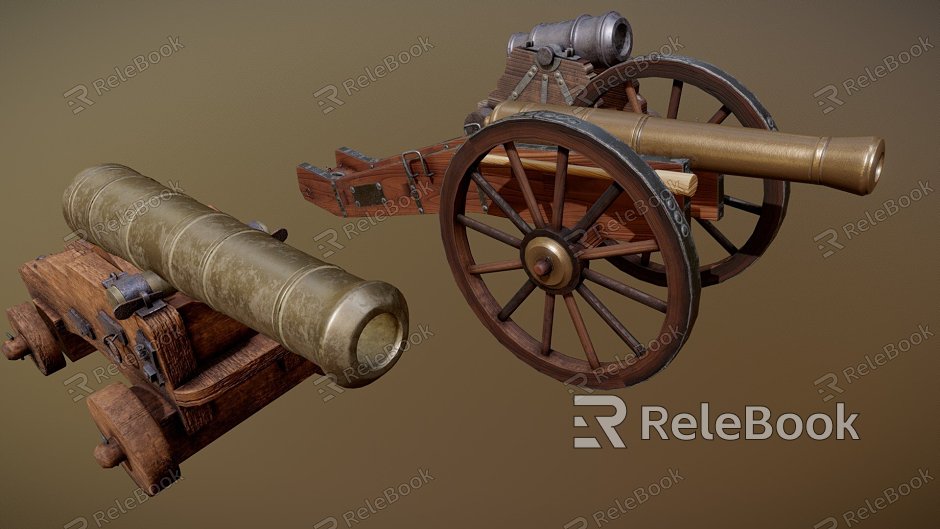 Medieval Cannon Pack model