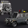 Vintage Off Road Cars With Roof Racks Spare Tires And Round Headlights