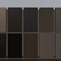 Wall Panels With Various Wood Textures And Colors Sample Display For Interior Decoration 3d model
